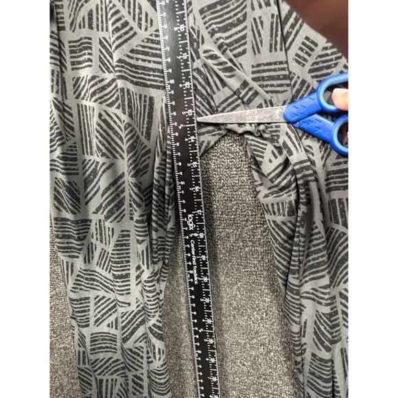 Peyton Jensen Jumpsuit Womens Large Geometric Pockets Elastic Waist Made USA - Picture 9 of 11